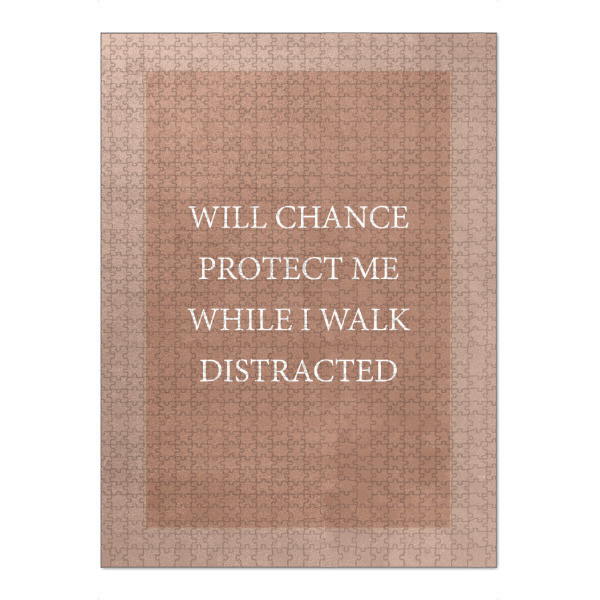 Puzzle Ravensburger "Will Chance" artboxONE - Typografie - Typography,Typografie,Minimal,Minimalism - Bild typography