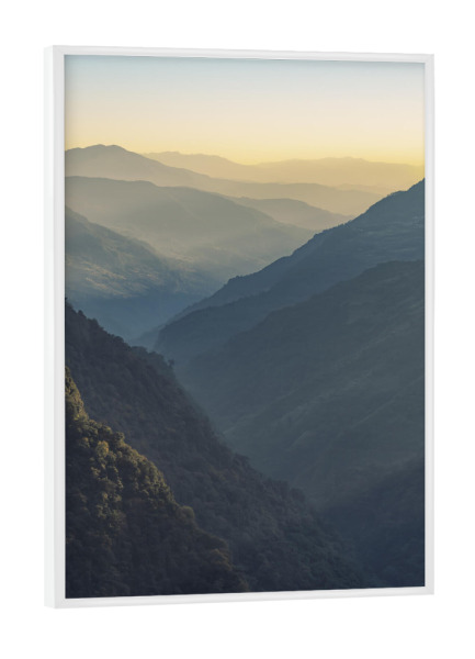 Poster mit weißem Rahmen "Layers" artboxONE - Natur,Reise,Reise / Asien,Reise / Länder
