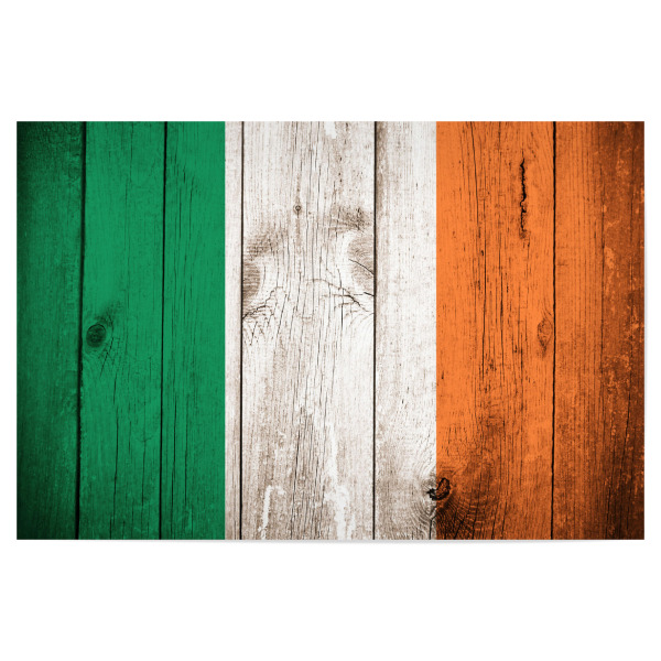 Poster 30x20 cm "Ireland Vintage Flag" artboxONE - Reise,Reise / Länder