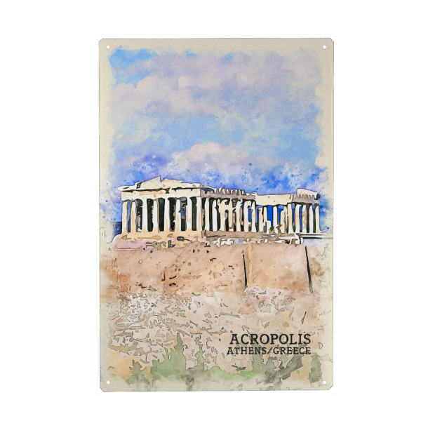 Holzbild "Akropolis Sketch" artboxONE - Architektur