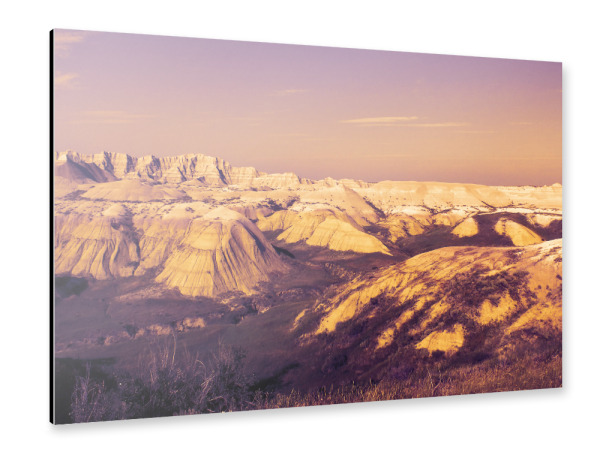 Alu-Dibond "Badlands Sunset, South Dakota" 30x20 cm artboxONE