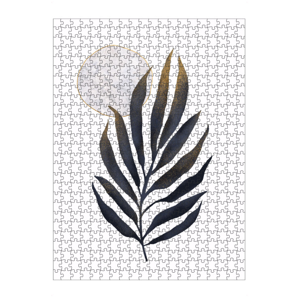 Puzzle Ravensburger "Spark Flower and Sun" artboxONE - Floral,Geometrie - Flower,Leaf,Blatt,Geometrie,Geometry,Minimal,Minimalisitisch,Boho