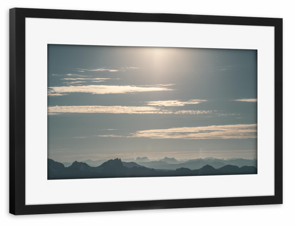 Poster mit Rahmen schwarz "Enjoy the View" artboxONE - Natur