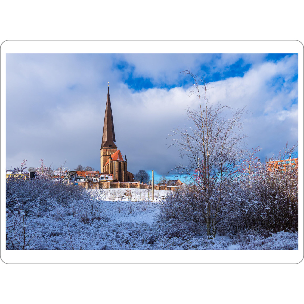 Tischset "Petrikirche im Winter" artboxONE - Natur,Reise,Architektur,Städte / Weitere