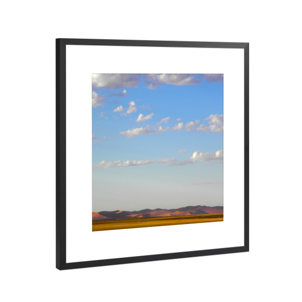 Poster mit Rahmen Schwarz (Metallic) "Sossousvlei, Namib Naukluft Park" artboxONE - Natur,Reise,Reise / Afrika