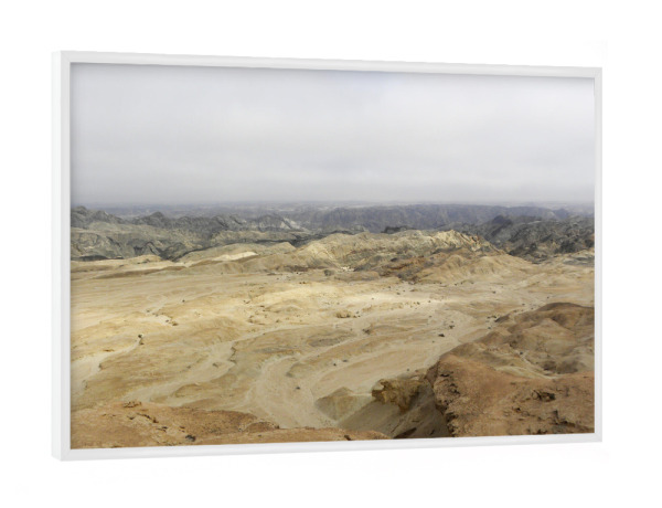 Poster mit weißem Rahmen "Moon Landscape, Namibia" artboxONE - Natur,Reise,Reise / Afrika