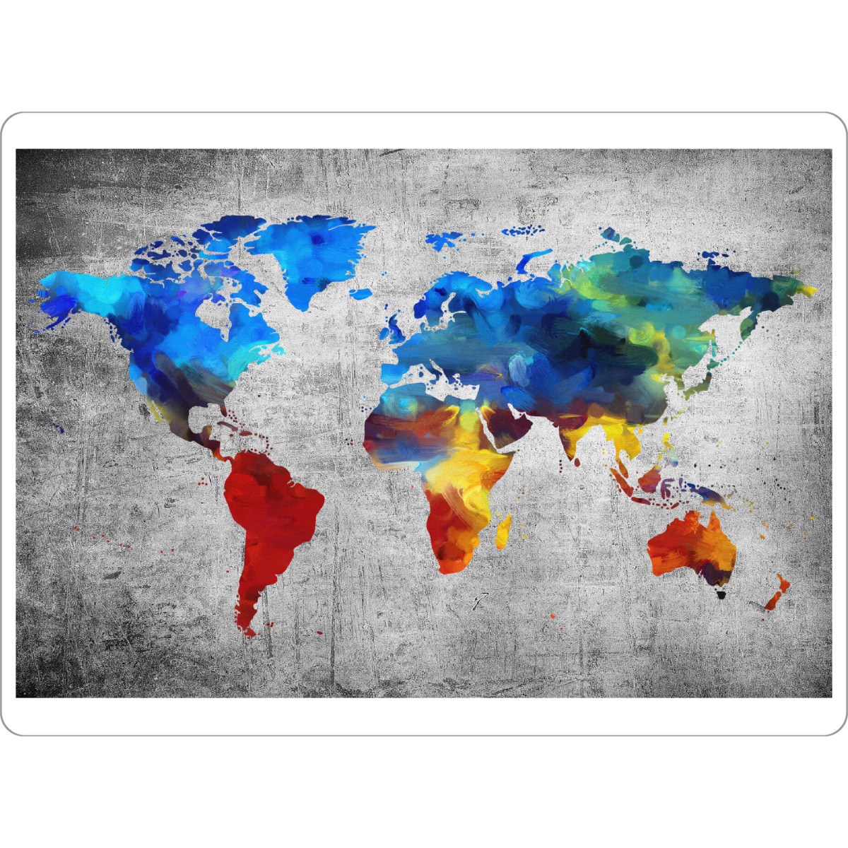 Tischset "World Map 8 Colorful (matart)" artboxONE - Kartografie