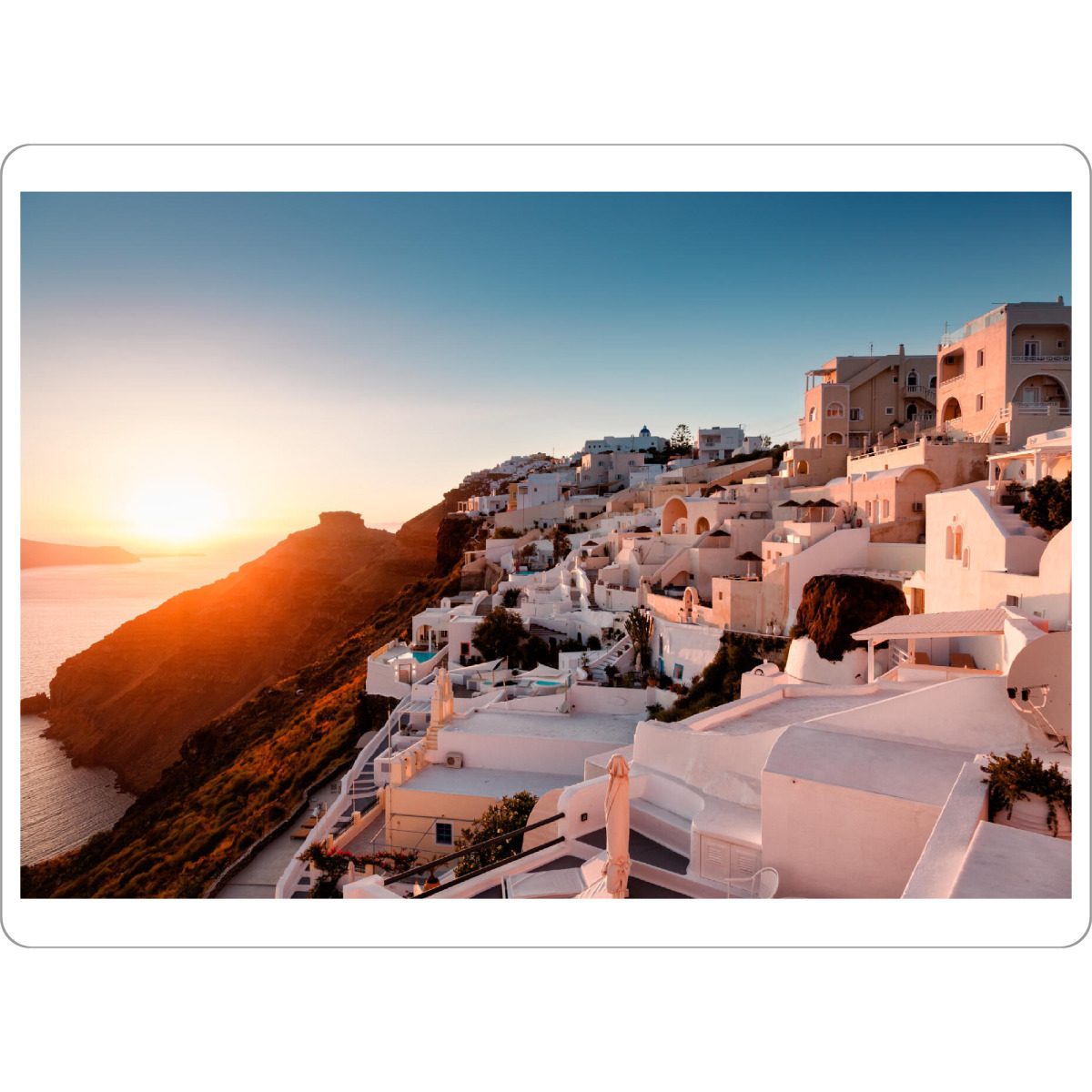 Tischset "Imerovigli, Santorini" artboxONE - Reise,Reise / Länder
