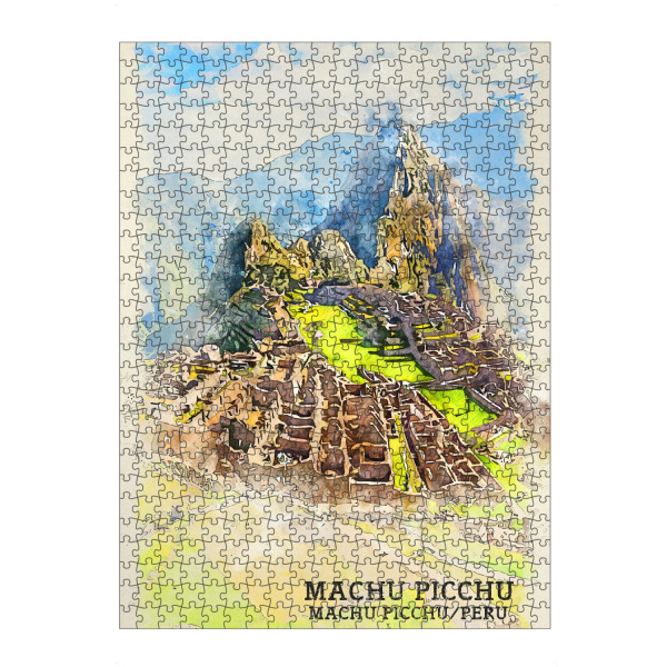 artboxONE Puzzle "Machu Picchu Sketch" artboxONE - Natur,Reise,Architektur