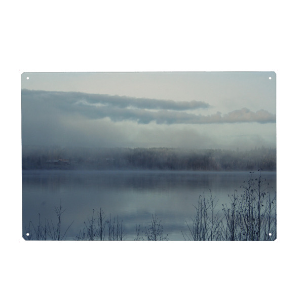 Holzbild "Gefrorener Seeblick" artboxONE - Natur,Reise / Länder