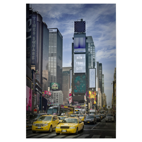 Poster 30x20 cm "NEW YORK CITY Times Square" artboxONE - Städte / New York,Architektur,Automobile