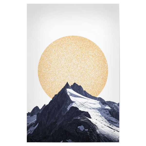 Poster "Der Gletscher" artboxONE - Natur,Reise,Geometrie,Sport
