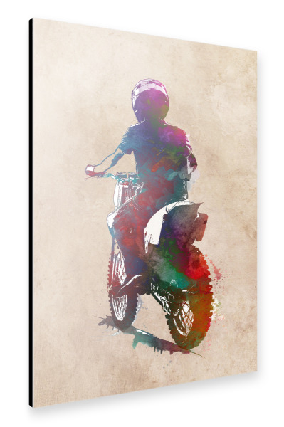 Alu-Dibond "Motorcross art" 30x20 cm artboxONE