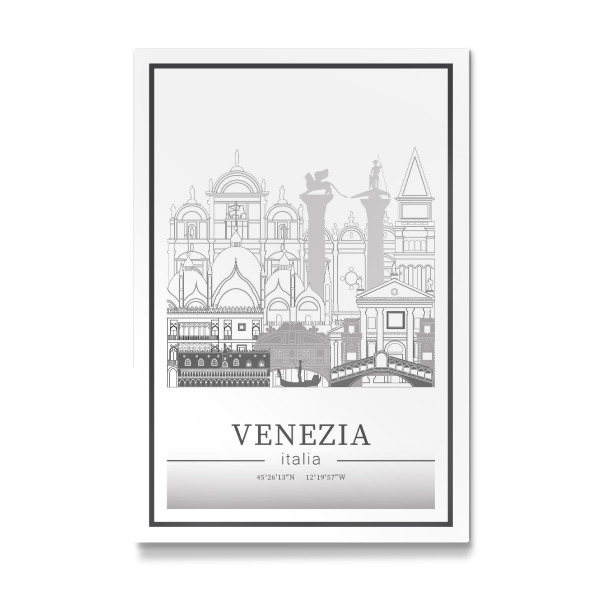 Galerie-Print "Venice skyline line art" 30x20 cm artboxONE