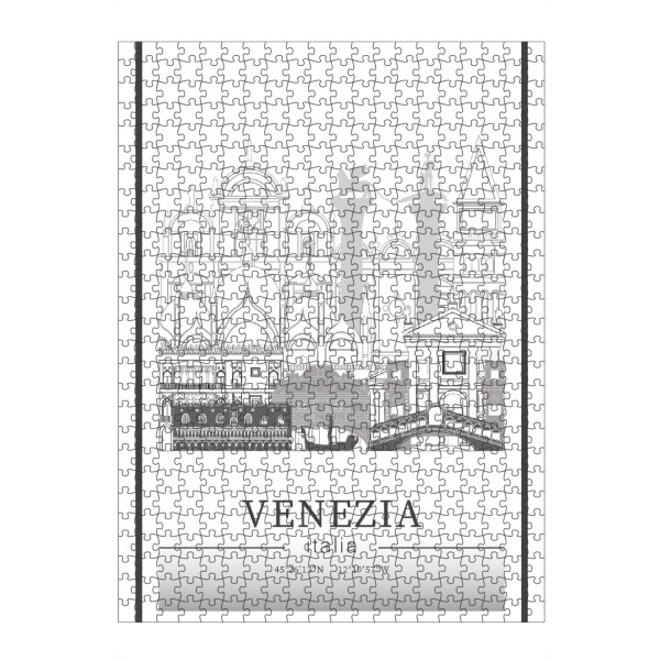 artboxONE Puzzle "Venice skyline line art" artboxONE - Städte,Reise,Architektur,Städte / Venedig,Kartografie