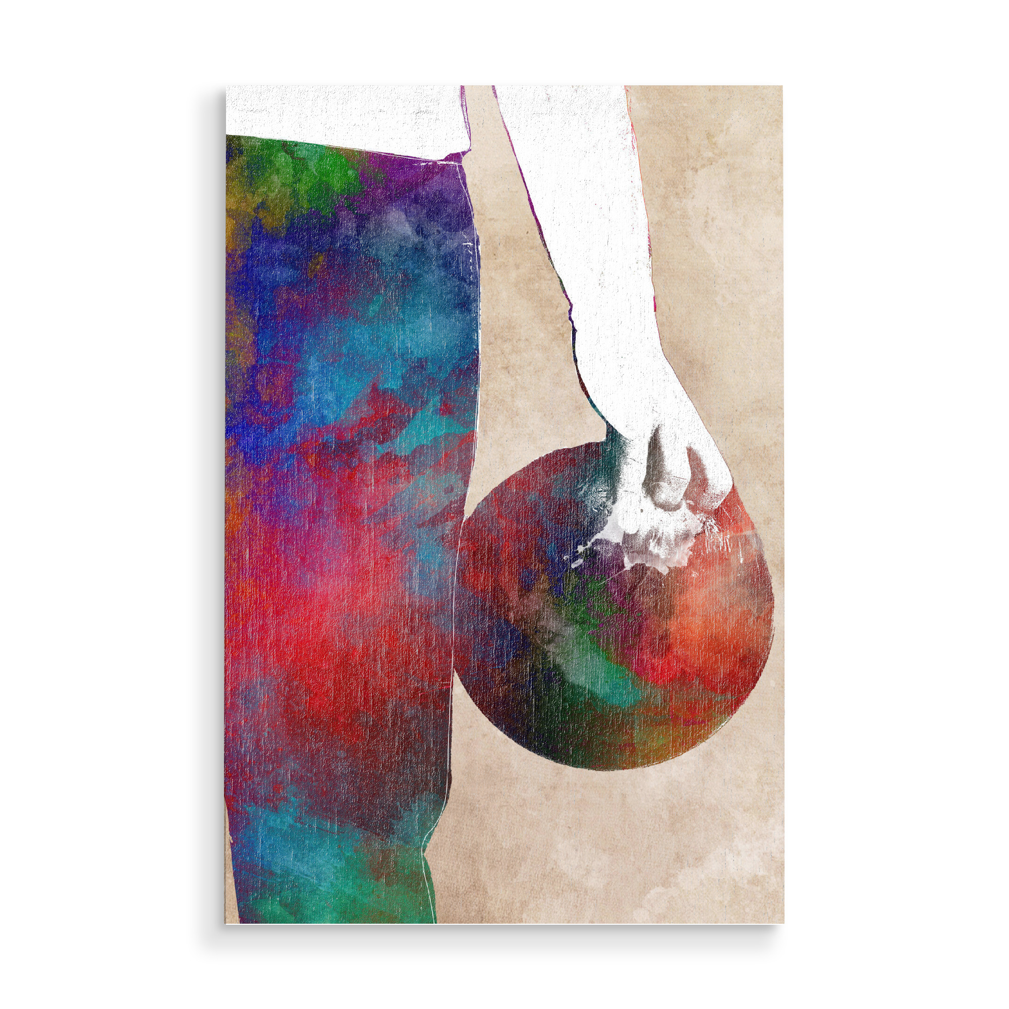 Holzbild "Bowling" artboxONE - Sport - Bowling,Bowl,Sport,Sports,Ball,Active