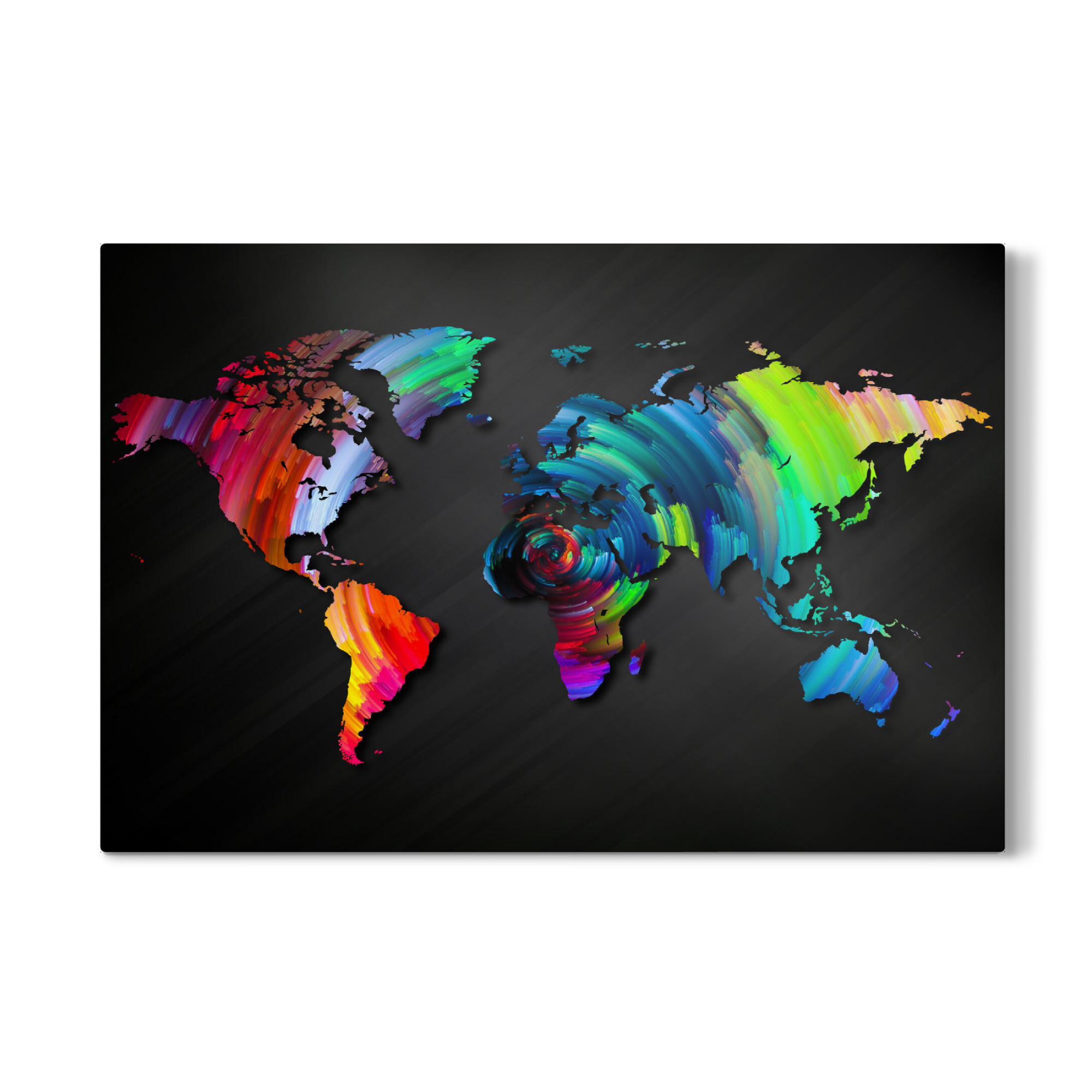 Galerie-Print "World Map 9 Colorful (matart)" 75x50 cm artboxONE