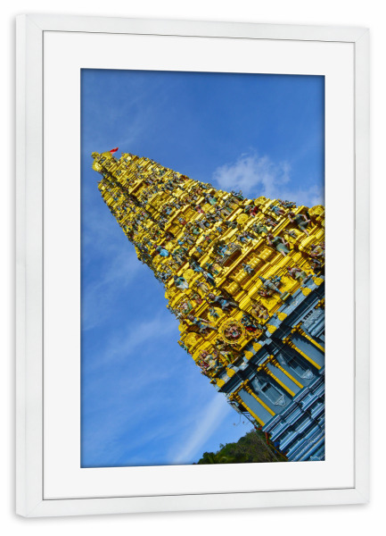 Poster mit Rahmen weiß "Hindu Temple" artboxONE - Reise,Reise / Asien