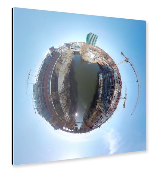 Alu-Dibond "Hamburg-Bergedorf Schleusengraben" 30x30 cm artboxONE