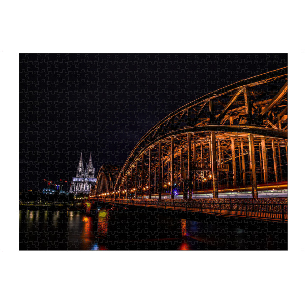 Puzzle Ravensburger "Nightlife" artboxONE - Städte / Köln,Architektur,Streetart