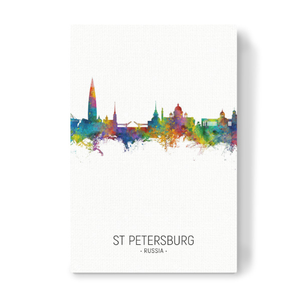 Leinwandbild "St Petersburg Skyline Portrait" artboxONE - Städte