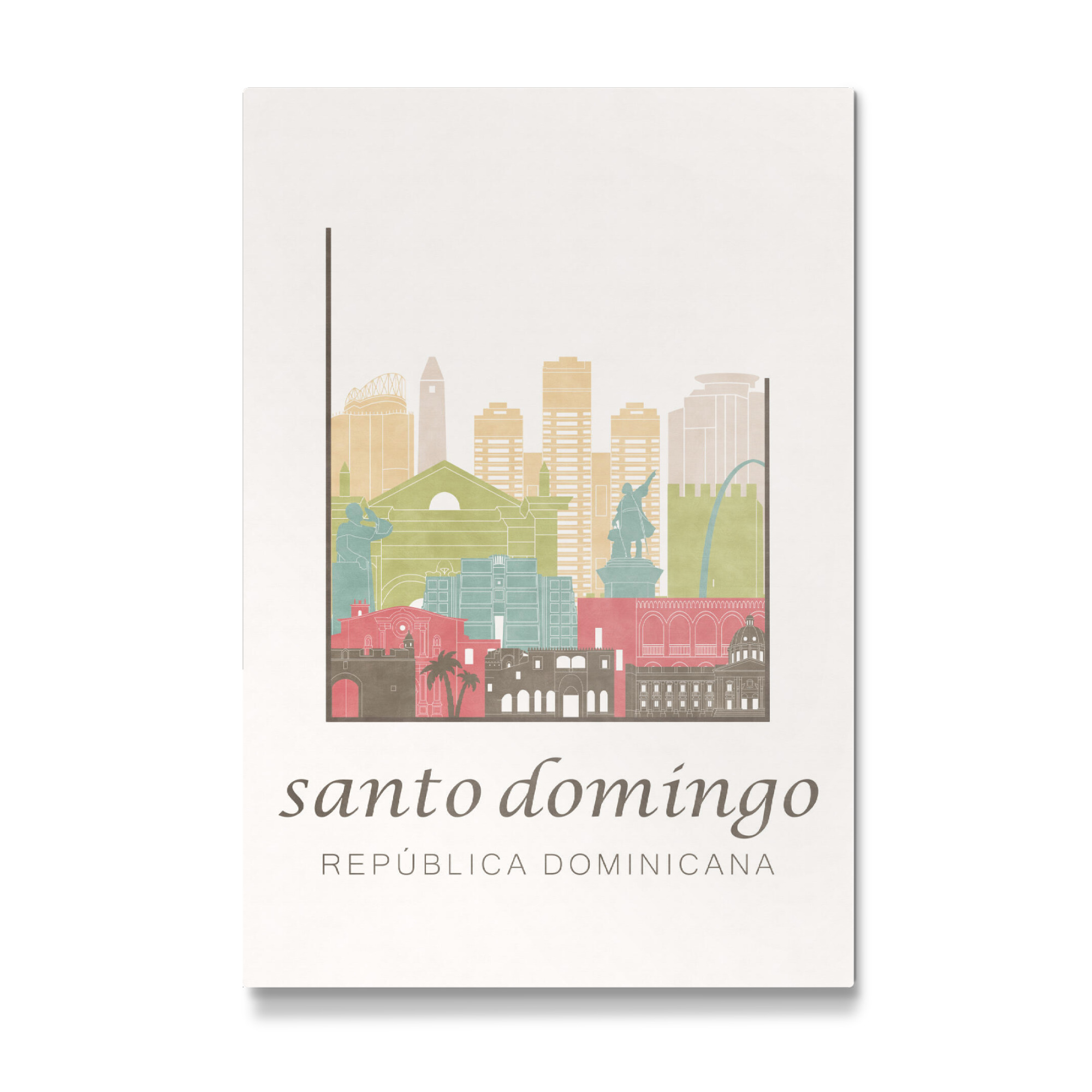Galerie-Print "Santo Domingo skyline pastel" 30x20 cm artboxONE