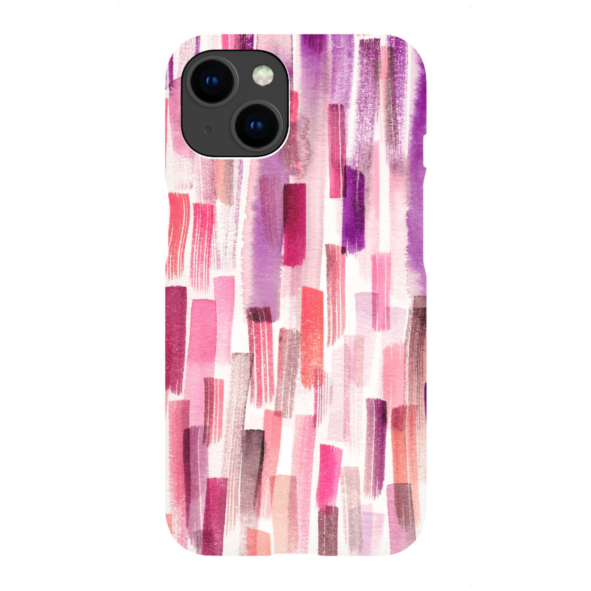 iPhone "Colorful Brushstrokes Coral" Premium-Case Handyhülle artboxONE