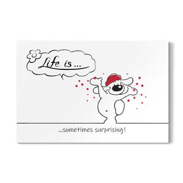 Galerie-Print "Life is... Surprising" 30x20 cm artboxONE
