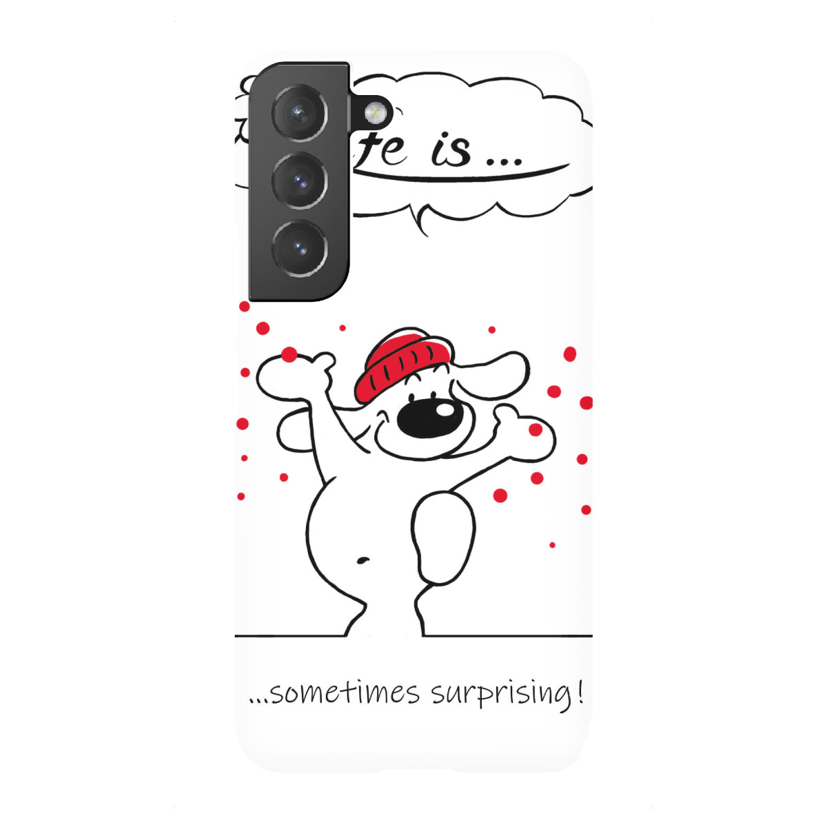 Samsung Galaxy "Life is... Surprising" Premium-Case Handyhülle artboxONE