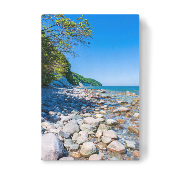 Leinwandbild "Steine, Bäume und Wasser" artboxONE - Natur,Reise,Reise / Strand und Meer