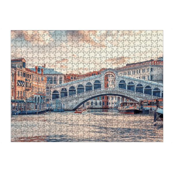 Puzzle Ravensburger "Ponte di Rialto" artboxONE - Städte,Architektur,Städte / Venedig