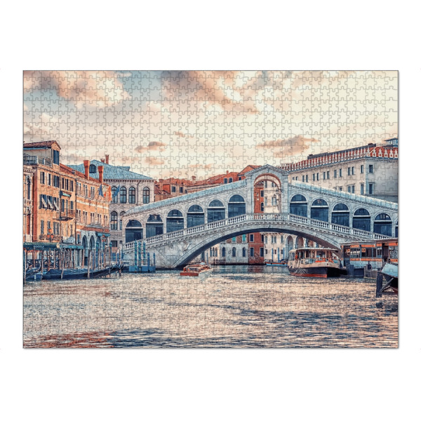 Puzzle Ravensburger "Ponte di Rialto" artboxONE - Städte,Architektur,Städte / Venedig