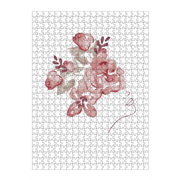 artboxONE Puzzle "Girl with Flower Wreath" artboxONE - Floral,Abstrakt,Menschen
