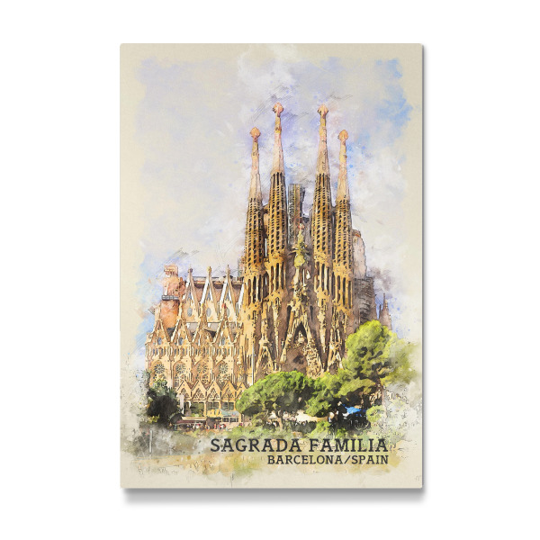 Galerie-Print "Sagrada Familia Sketch" 30x20 cm artboxONE