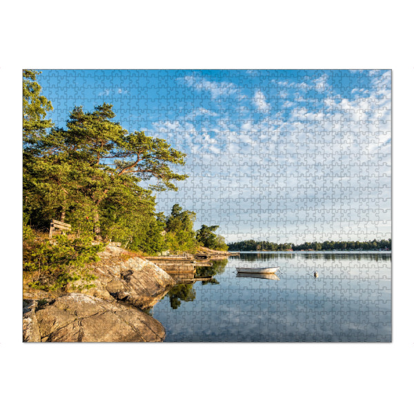 Puzzle Ravensburger "Schärengarten mit Boot" artboxONE - Natur,Reise,Reise / Strand und Meer,Reise / Länder