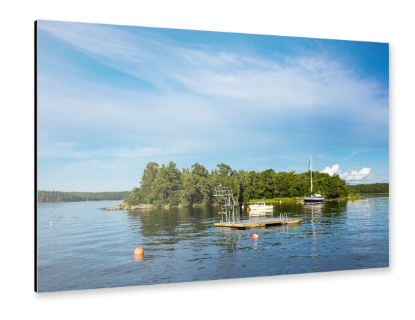 Alu-Dibond "Badestelle an der Ostsee" 30x20 cm artboxONE