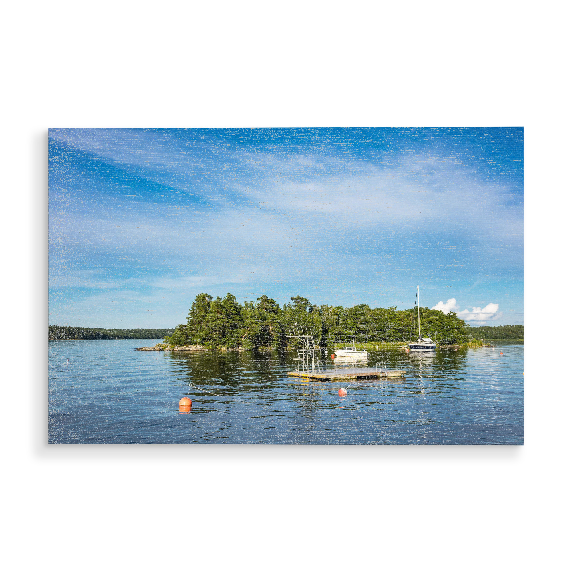 Holzbild "Badestelle an der Ostsee" artboxONE - Natur,Reise,Reise / Strand und Meer,Reise / Länder