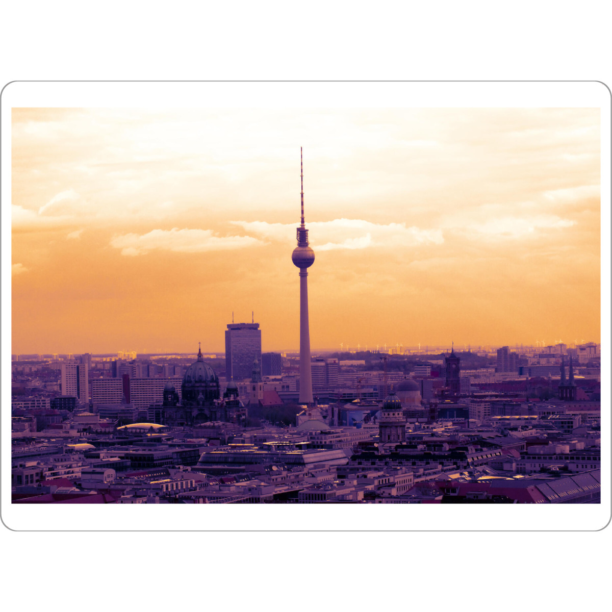 Tischset "Berlin Skyline at Sunset" artboxONE - Städte / Berlin,Reise,Architektur