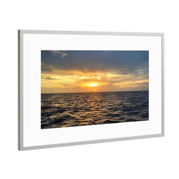 Poster mit Rahmen Silber "Endless West Indies" artboxONE - Natur,Reise,Reise / Strand und Meer,Unterwasser,Reise / Länder