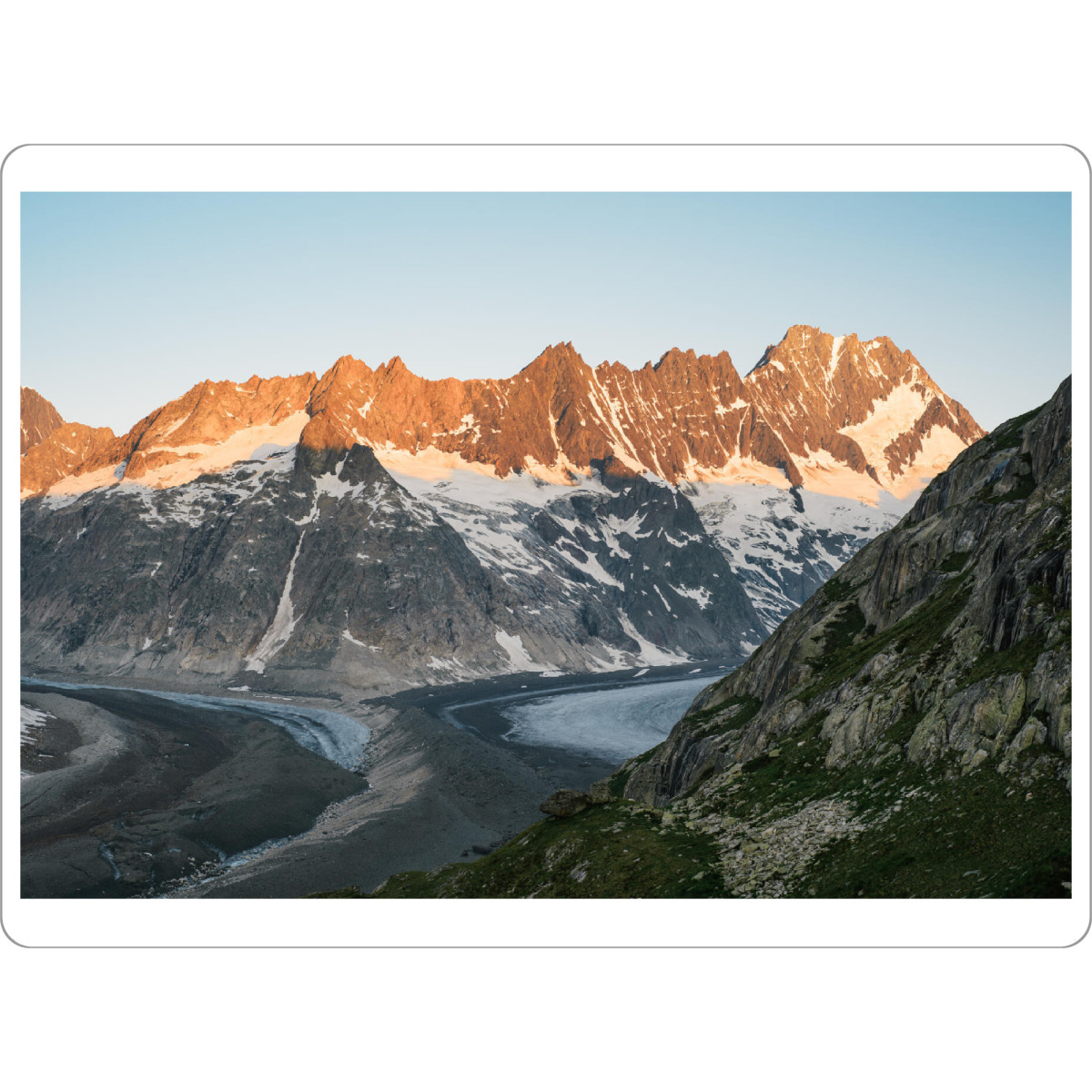 Tischset "Lauteraarhorn at dawn" artboxONE - Natur