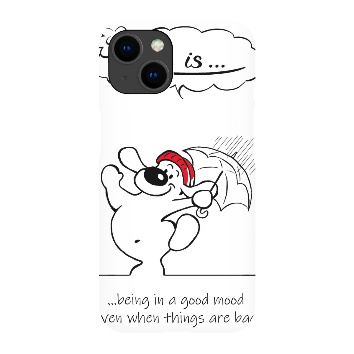 iPhone "Life is... good mood" Premium-Case Handyhülle artboxONE
