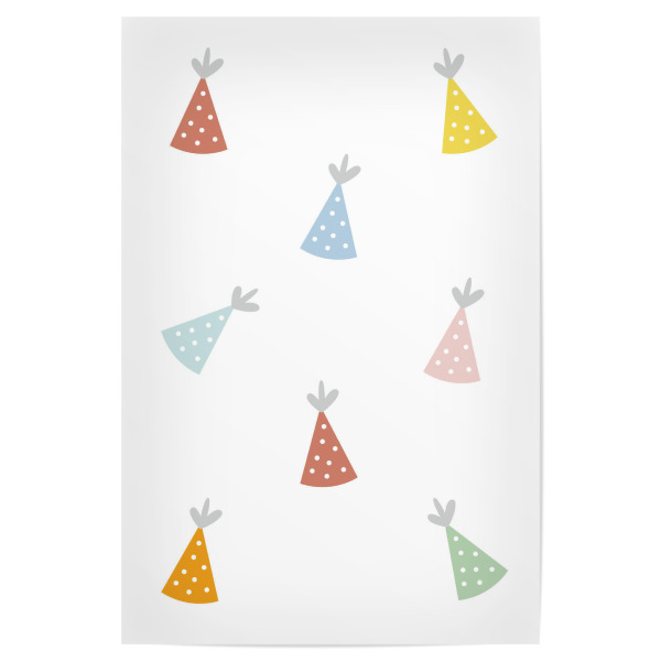 Poster 30x20 cm "Partyhüte" artboxONE - Für Kinder,Lustig