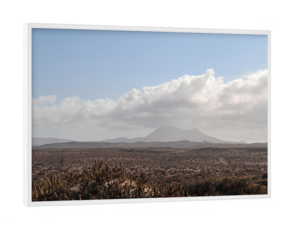 Poster mit weißem Rahmen "Lanzarote vulcano" artboxONE - Natur,Reise,Reise / Länder - Sanddunes,Desert,Sand,Vulcano,Wüste,Vulkan,Natur,Nature