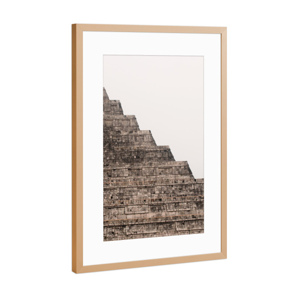 Poster mit Rahmen Kupfer "Mayan World in Mexico" artboxONE - Natur,Reise,Architektur,Reise / Länder