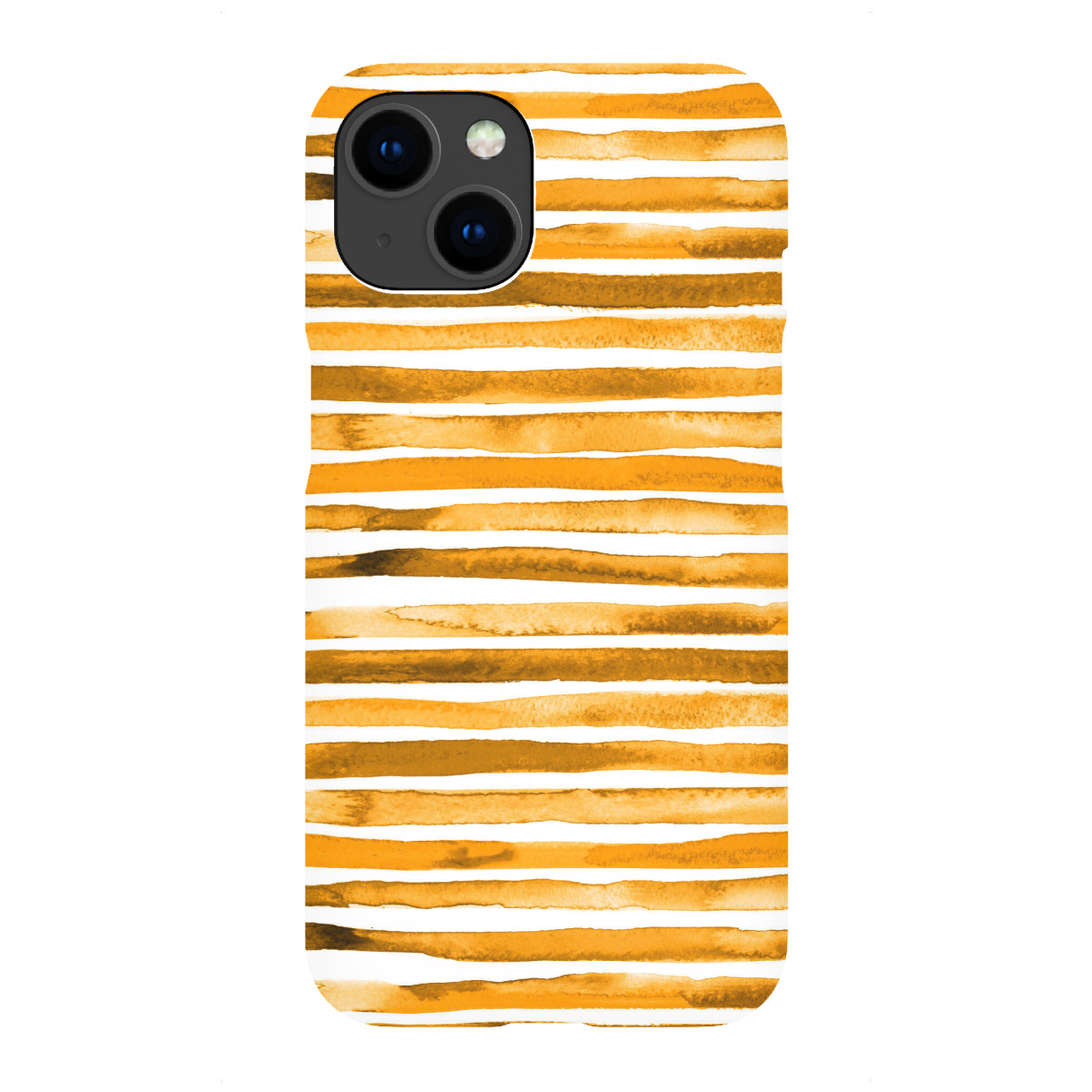 "Watercolor Stripes Yellow Orange"für iPhone - Premium-Case Handyhülle artboxONE
