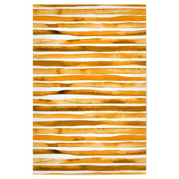 Poster "Watercolor Stripes Yellow Orange" artboxONE - Abstrakt,Geometrie