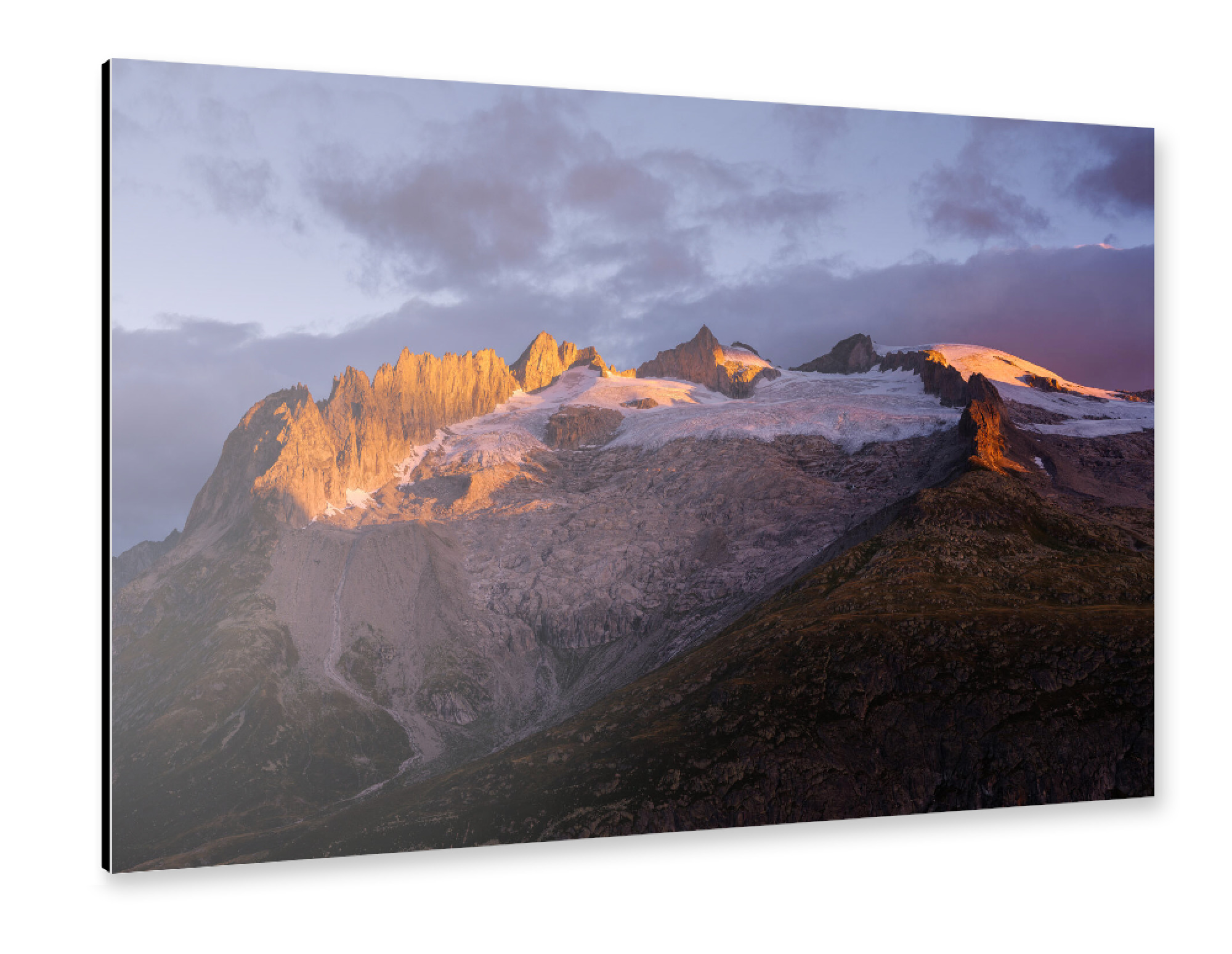 Alu-Dibond "Gross Fusshorn at dawn" 75x50 cm artboxONE