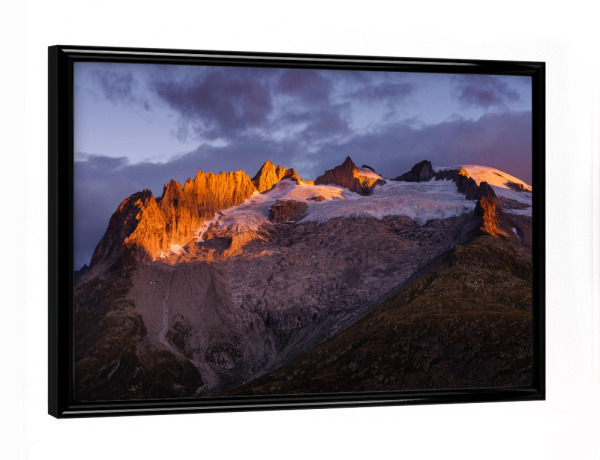 Poster mit schwarzem Rahmen "Gross Fusshorn at dawn" artboxONE - Natur