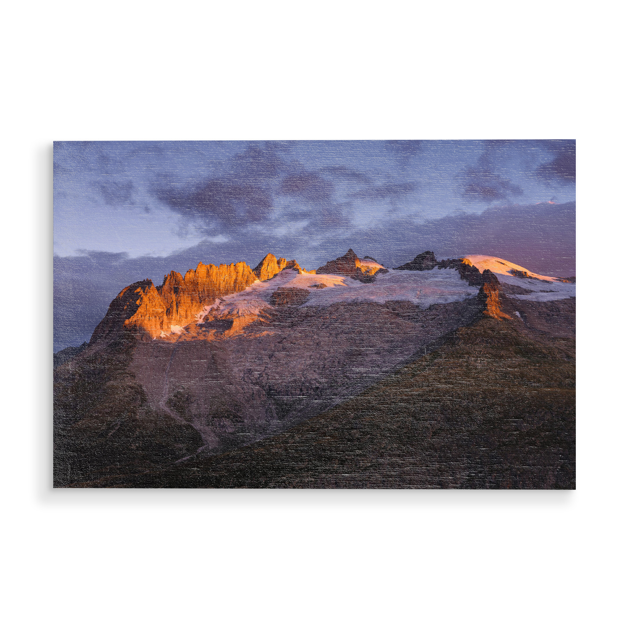 Holzbild "Gross Fusshorn at dawn" artboxONE - Natur