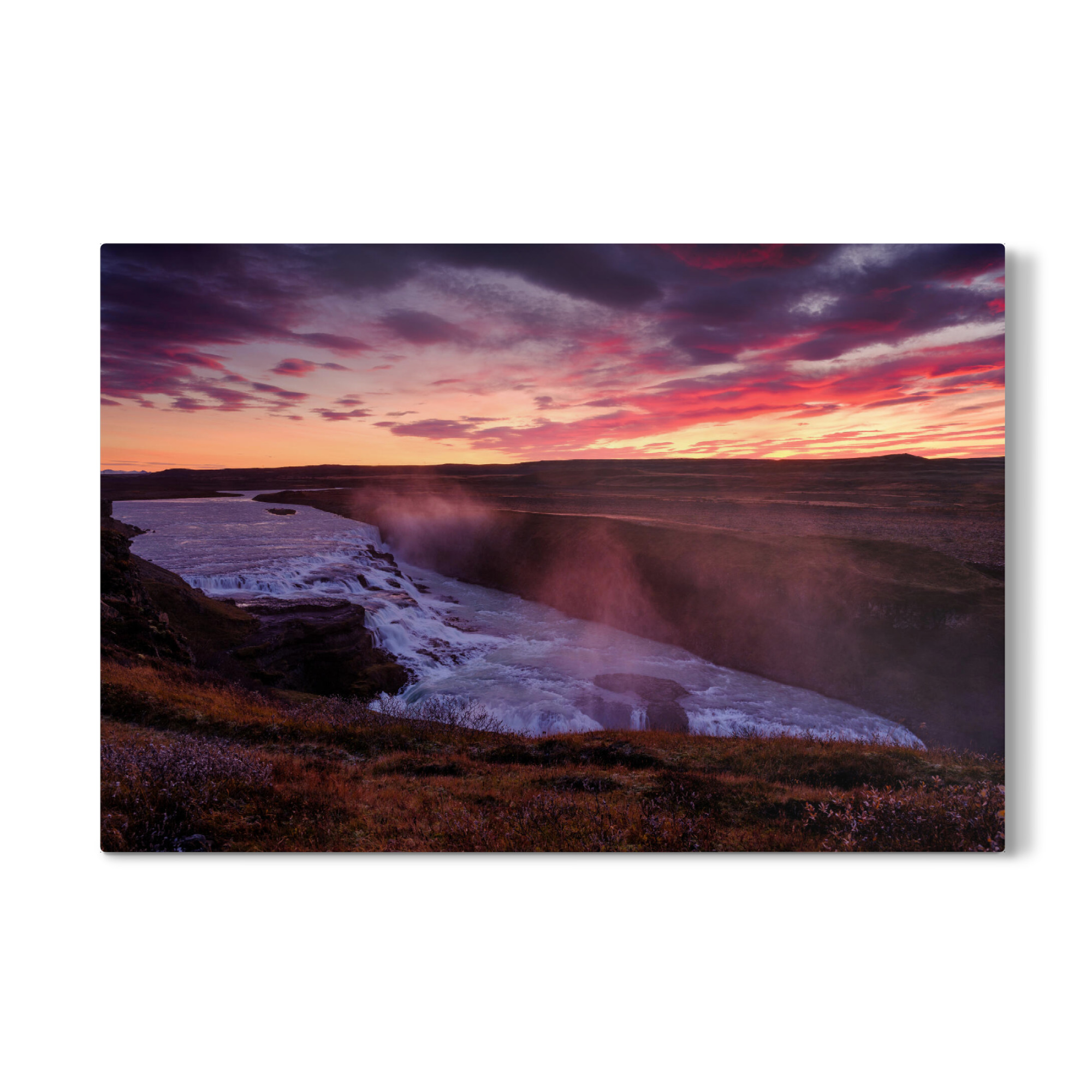 Galerie-Print "Dramatic sunrise at Gullfoss" 30x20 cm artboxONE